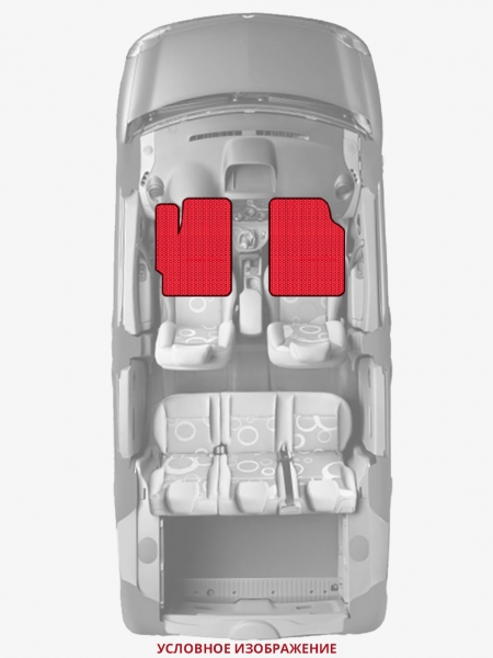 ЭВА коврики «Queen Lux» передние для Jeep Compass (1G)